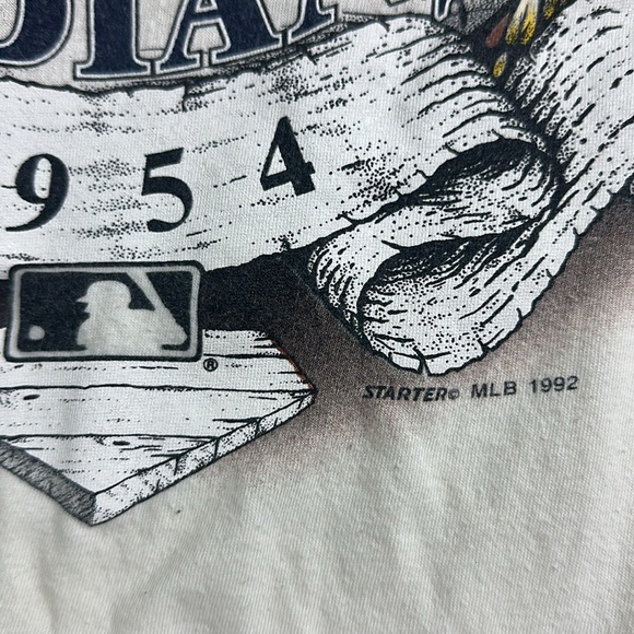 STARTER Vintage MLB Cleveland Indians Graphic Tee - 90s, Size XL - Picture 9 of 9